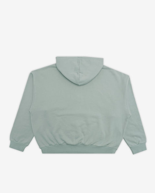 Albans Fleece Q-Zip Hoodie - Chambray