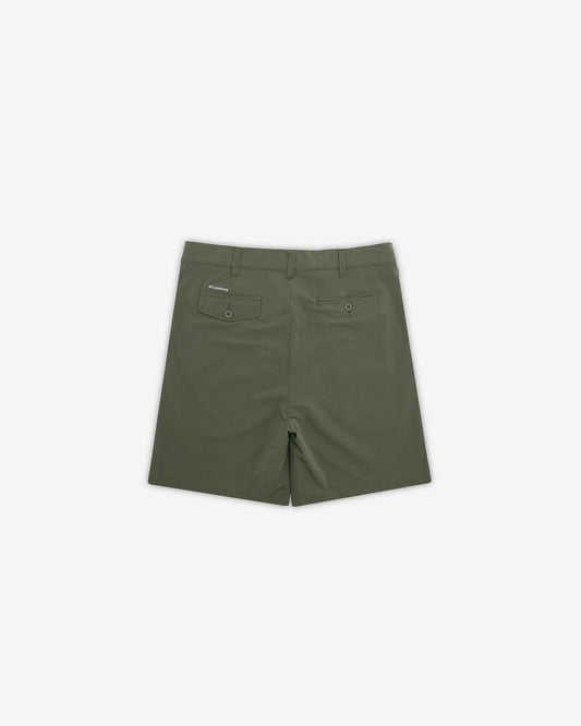 Heritage Nylon Pleated Short - Military