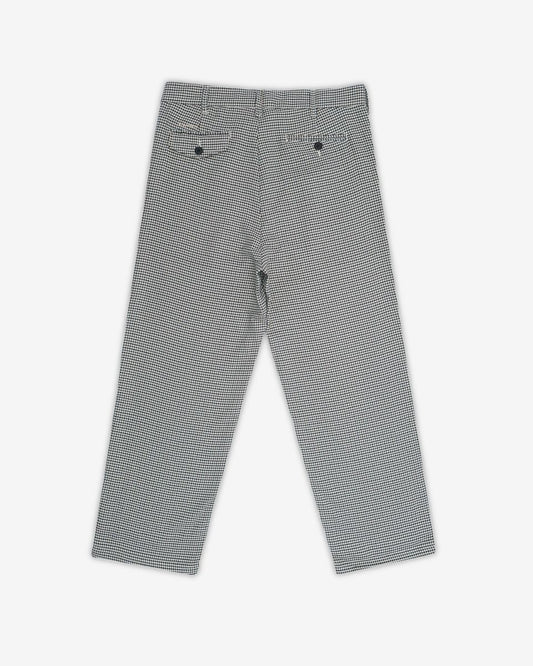 Heritage Houndstooth Pleated Pant - Green