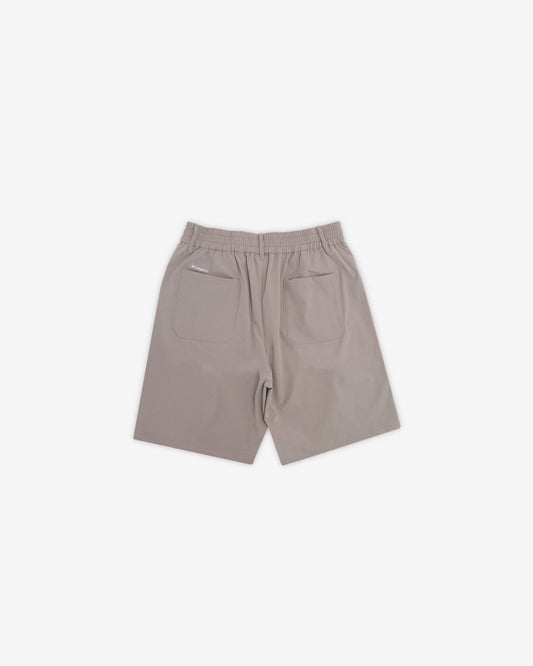 Calculus Standard Nylon Pleated Short - Cement
