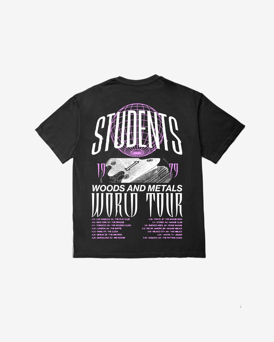 Woods And Metals T-shirt - Black Purple