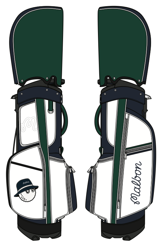 Evergreen Stand Bag - Evergreen/Navy