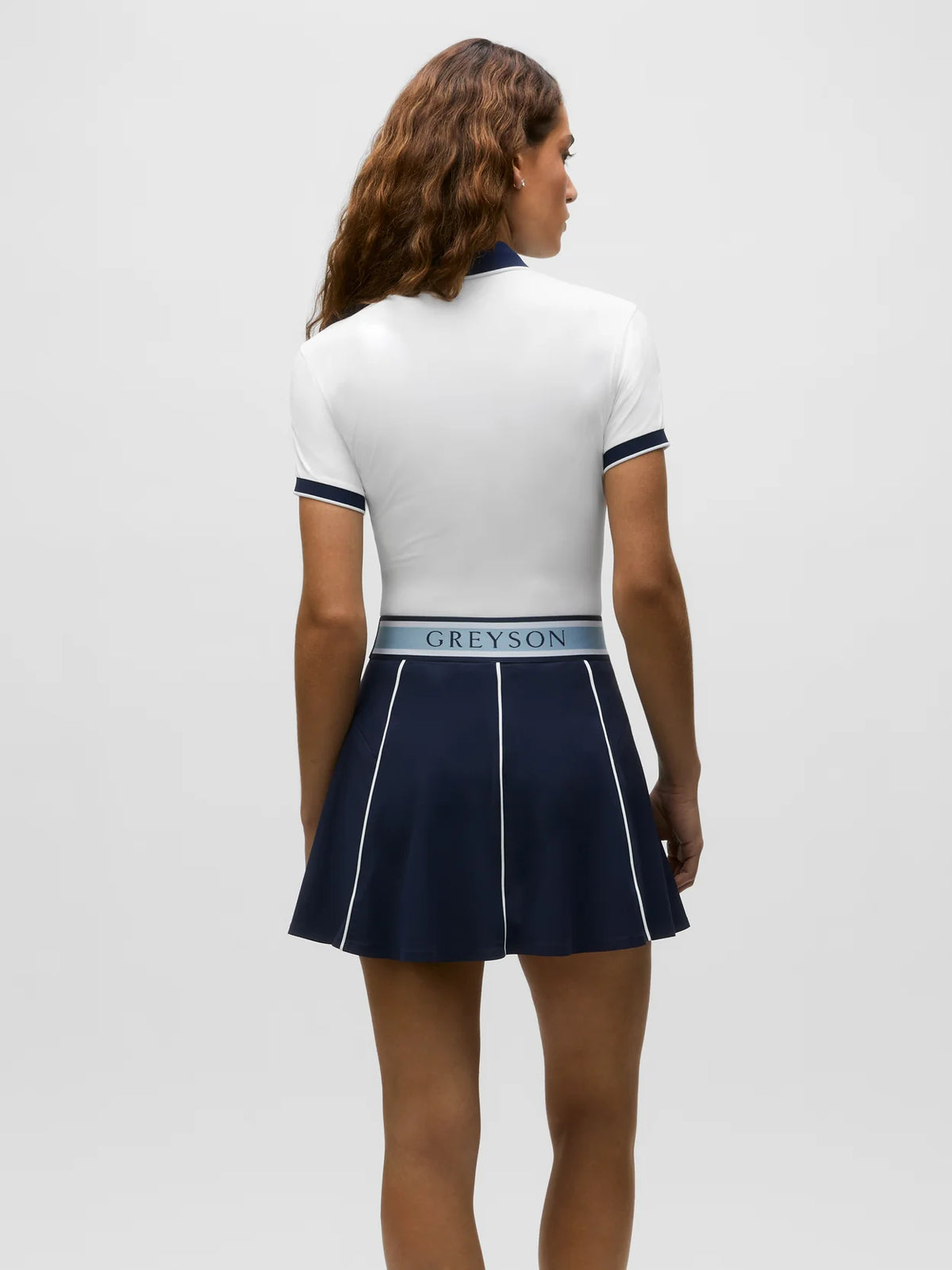 Scarlett Polo W/ Crowley Collar And Cuffs - Arctic