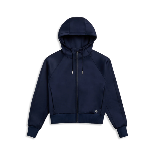 Kristina Full Zip Hoodie - Maltese Blue
