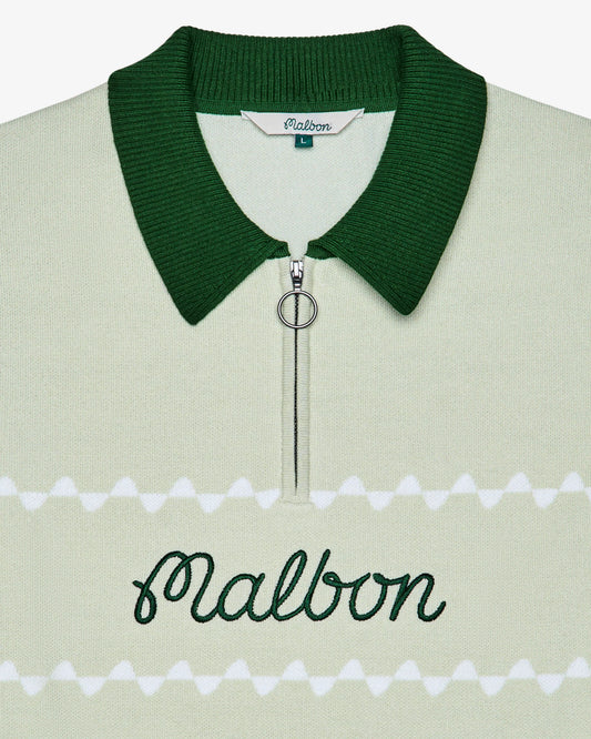 Benny Sweater Polo - Green Tint