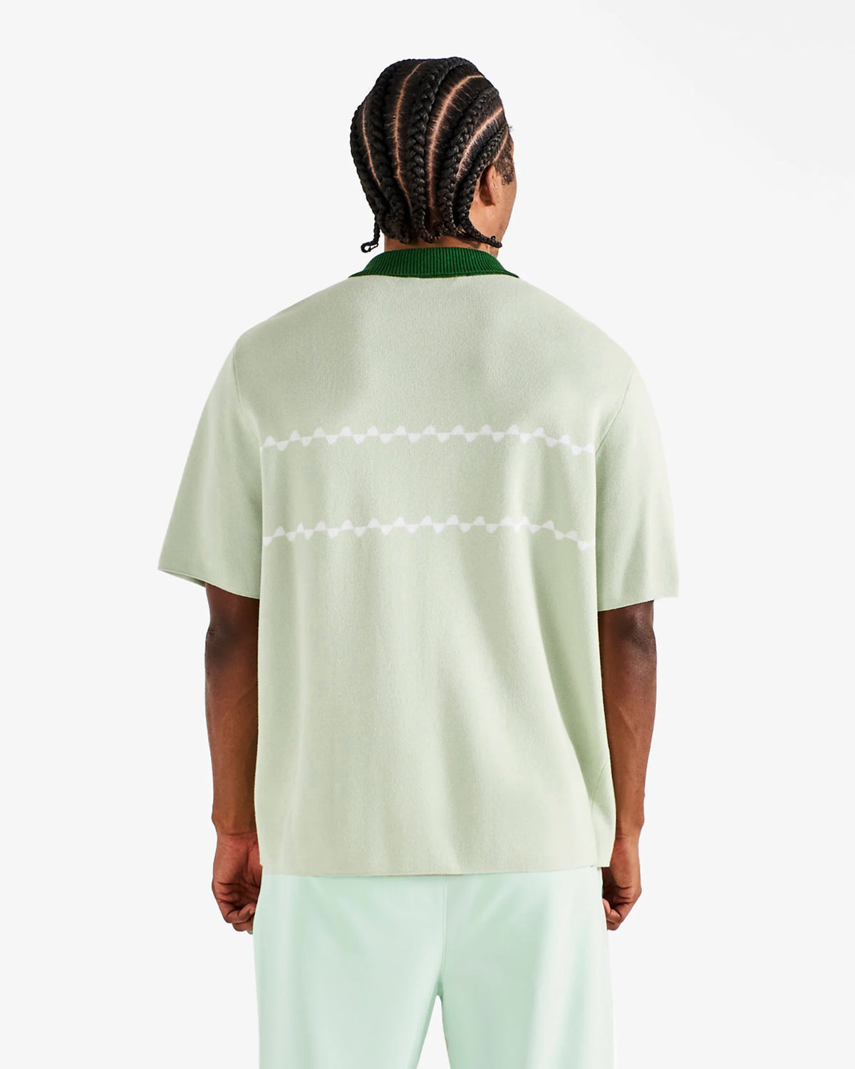 Benny Sweater Polo - Green Tint