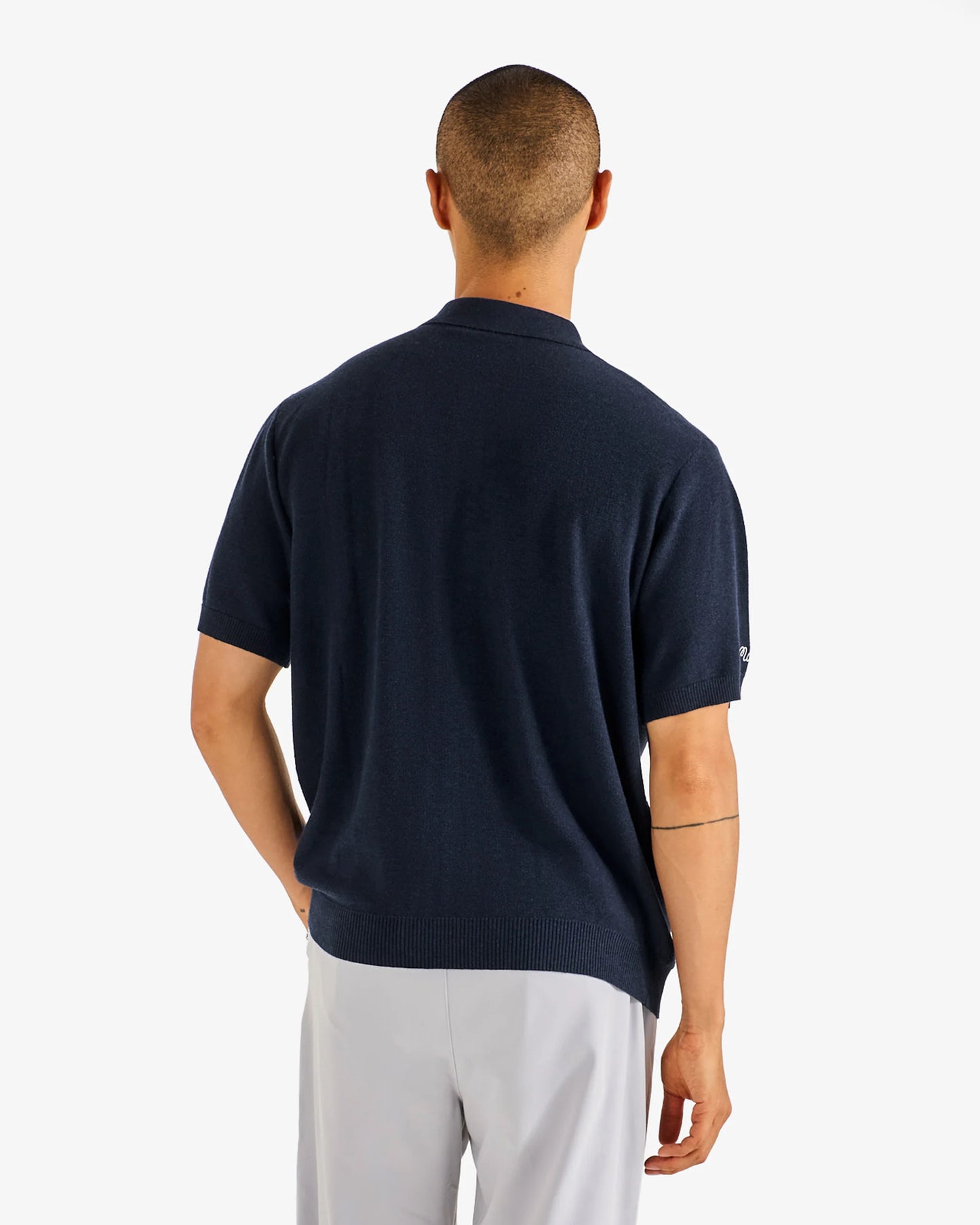 Crosscut Polo - Blueberry