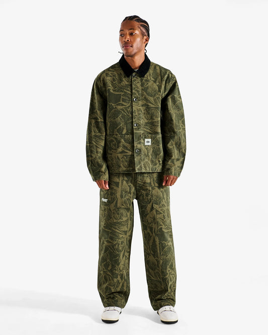 Golf And Hunt Club Scouting Jacket - Wildlife Print Olive