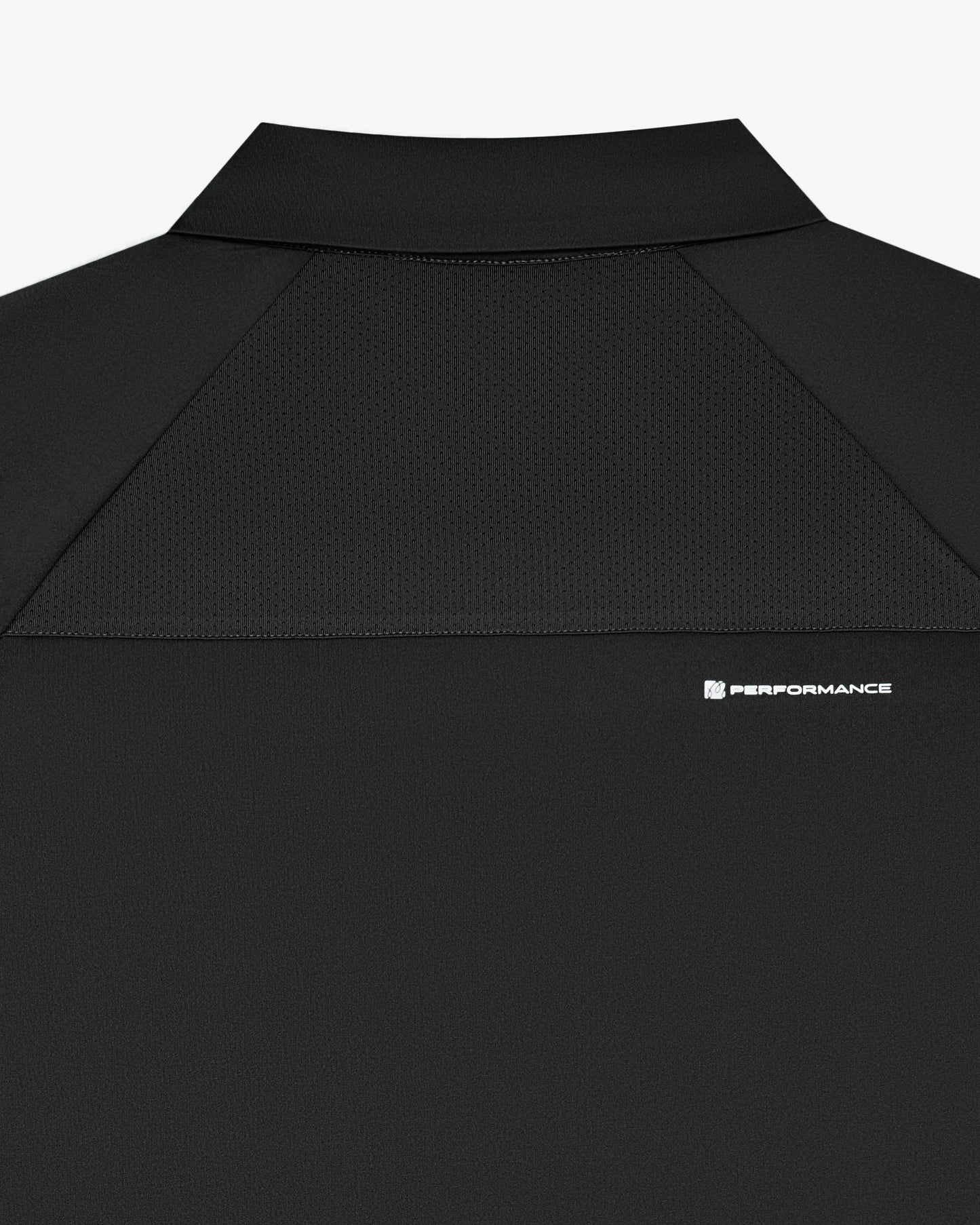Performance Zip Raglan Polo - Black