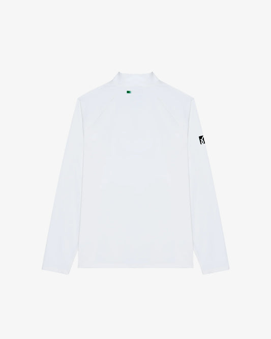 Performance Raglan Quarter Zip - White