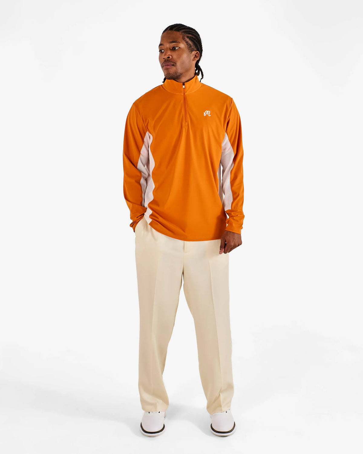 Santiago Mid Layer - Marmalade / Cream