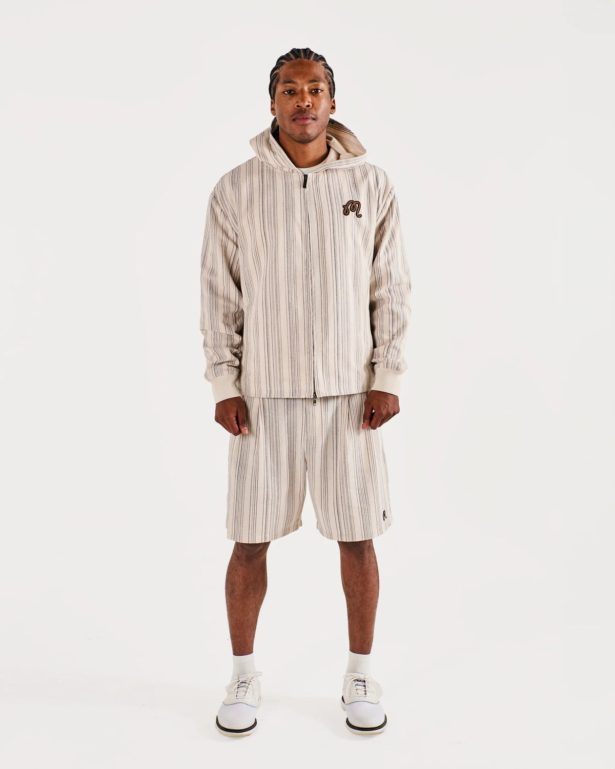 Arena Short - Cream Stripe