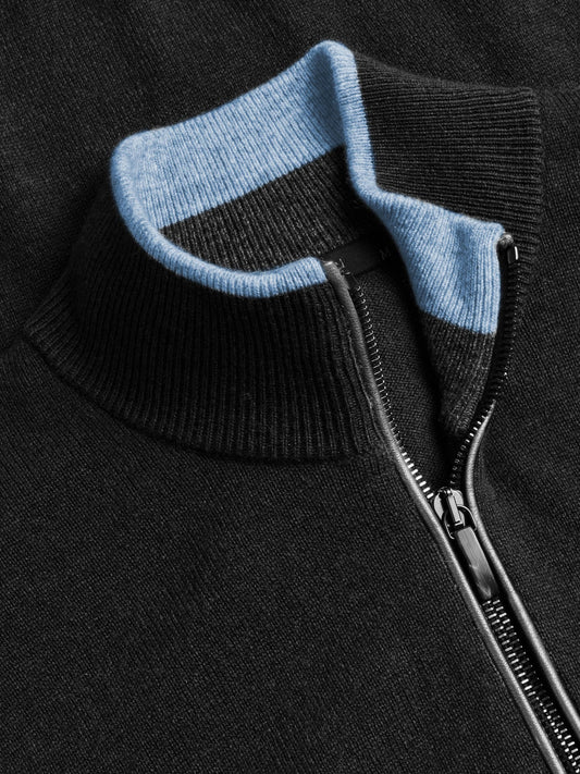 Sebonack Quarter Zip Sweater - Shepherd