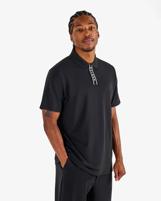 Block Placket Polo - Black (2026)
