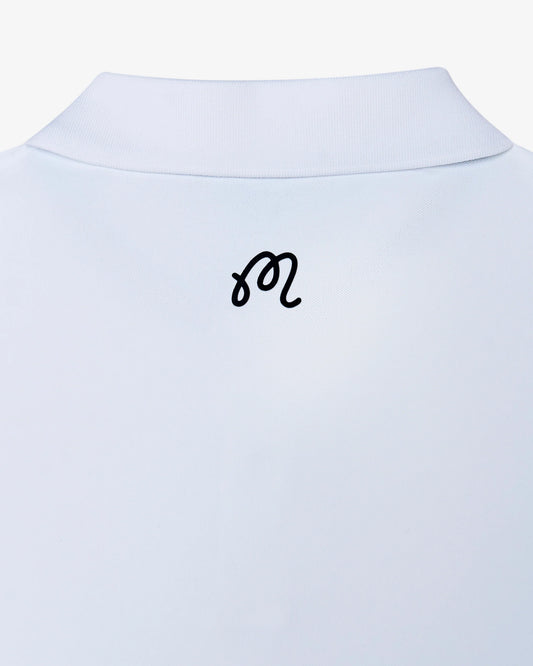 Block Placket Polo - White (2026)