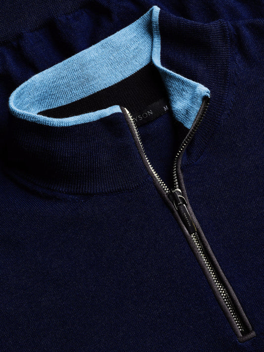 Saratoga Quarter Zip - Maltese Blue
