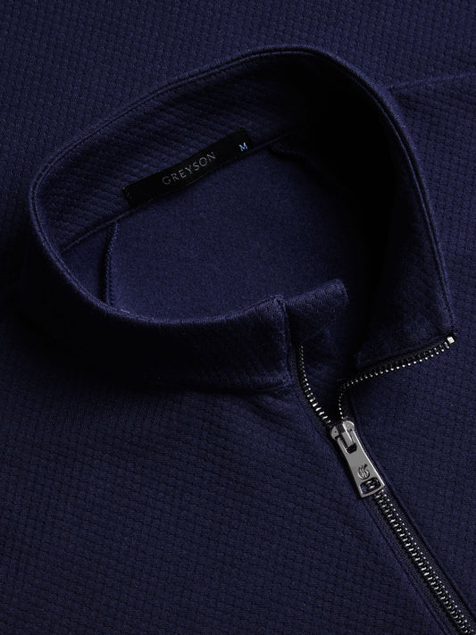 Troy Quarter Zip - Maltese Blue