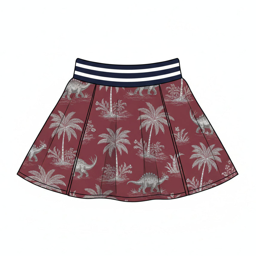 Savannah Nights Phoenix Flare Skirt - Cherry