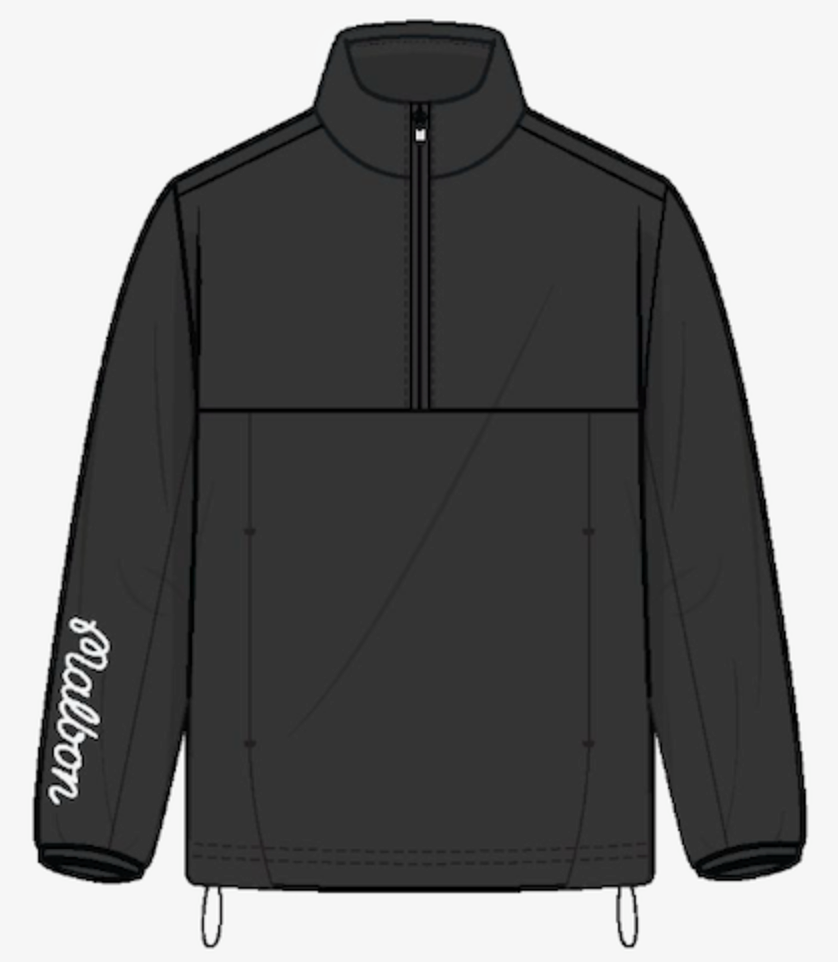 Poly Quarter Zip - Black