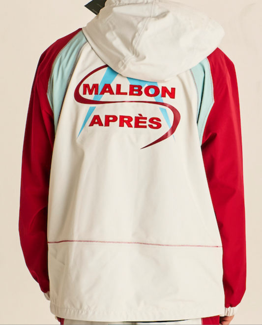 Mountain All Weather Jacket - Ivory / Scarlet