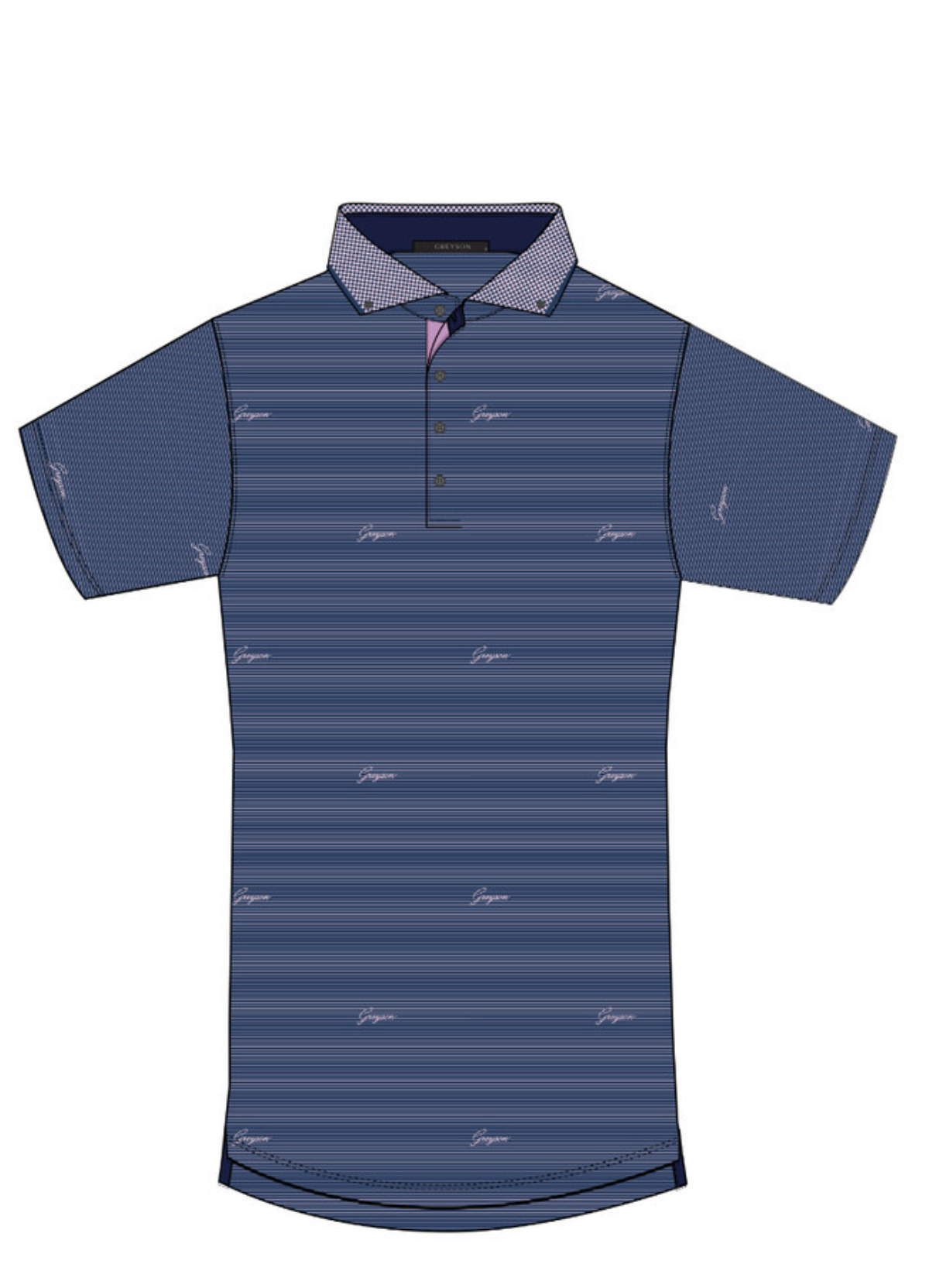Script Polo - Steel / Rosemary