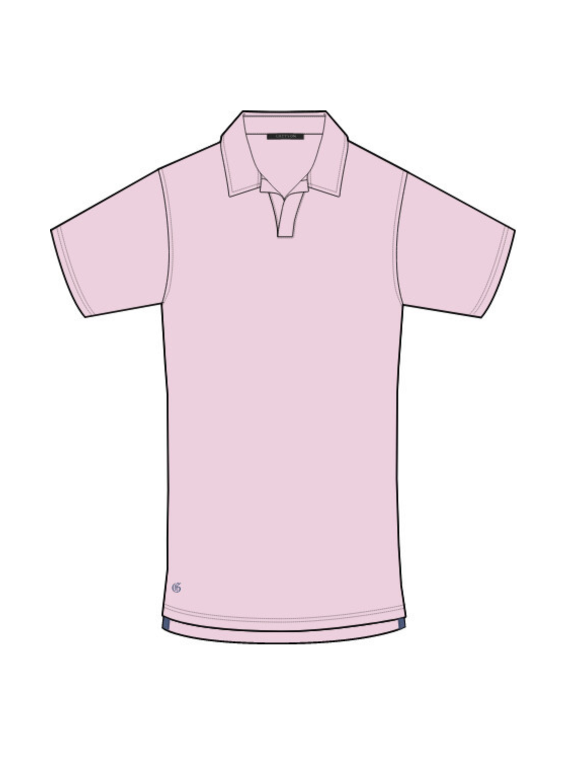 Alpha Slub Johnny Collar Polo - Rosemary