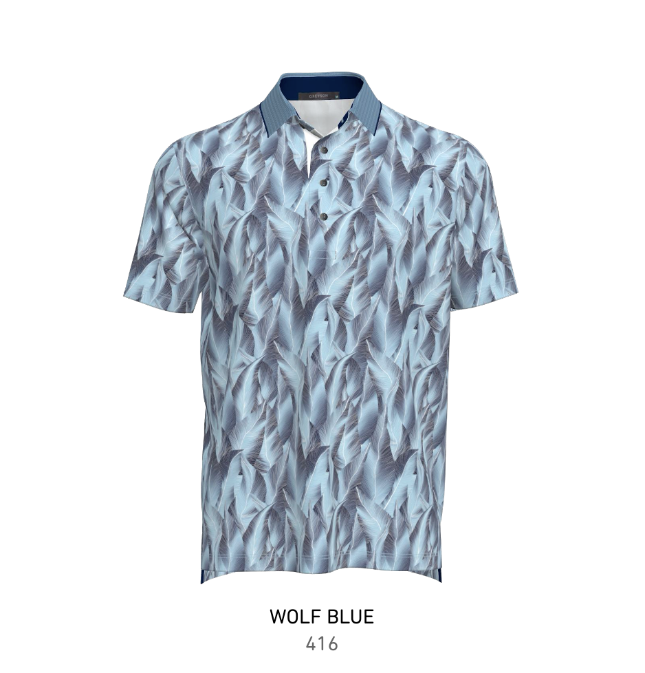 Jungle Depths Polo - Wolf Blue