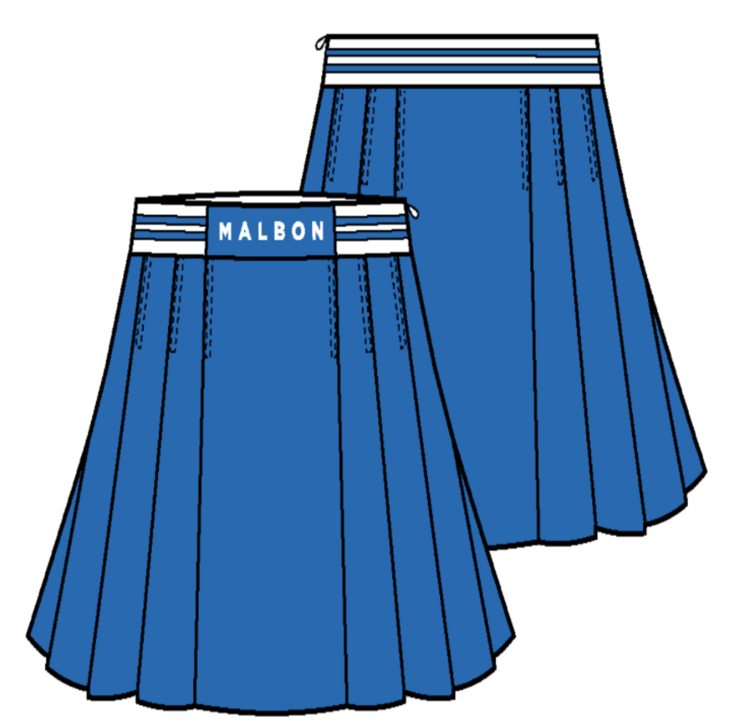 Aubrey Skirt - Strong Blue
