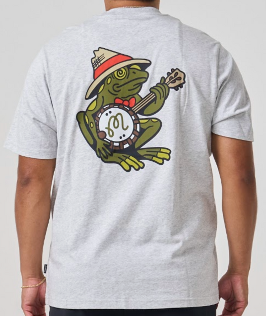 Vista Frog Tee - Ash Heather