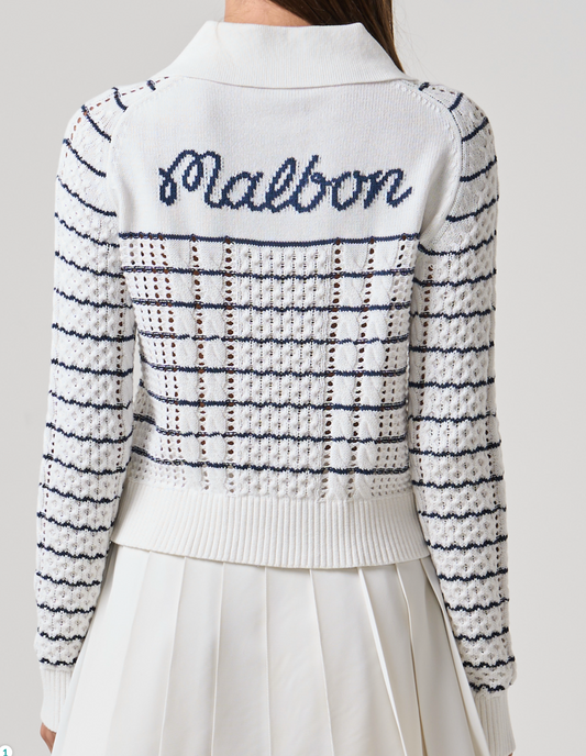 Calypso Sweater - Dark Sea Marina Stripe