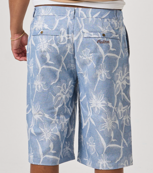Anton Florin Short - Blue Floral Jacquard