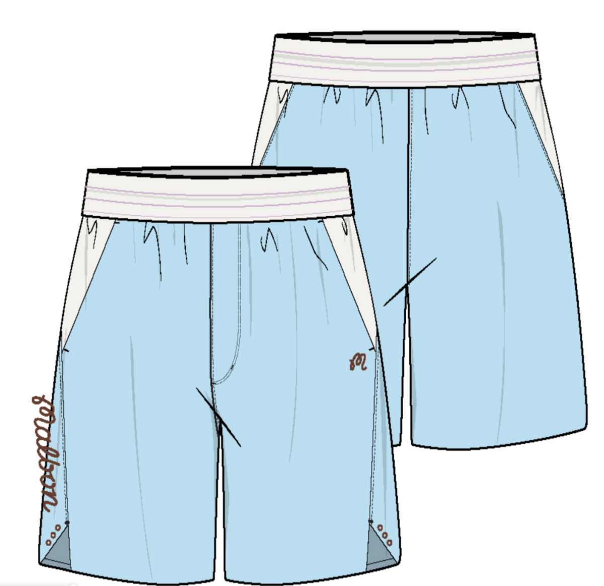 Apex Short 5" - Delicate Blue
