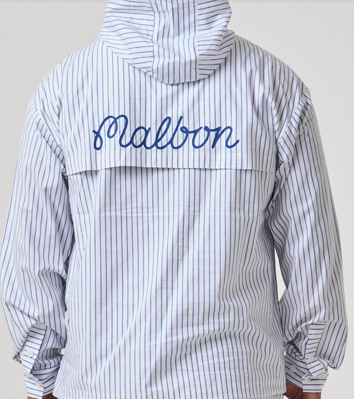 Harbor Anorak - White Blue Stripe