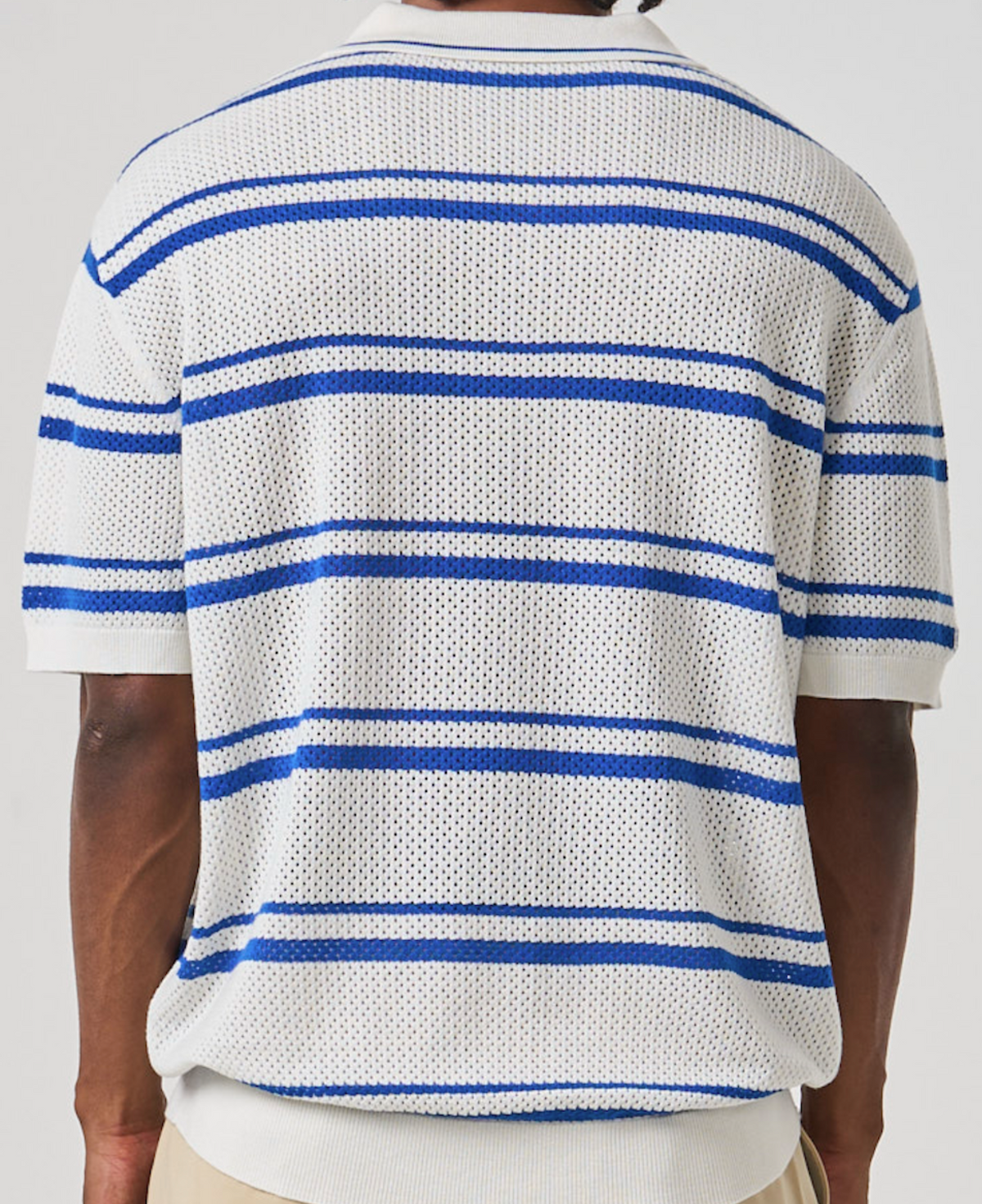 Meridian Knit Polo - White