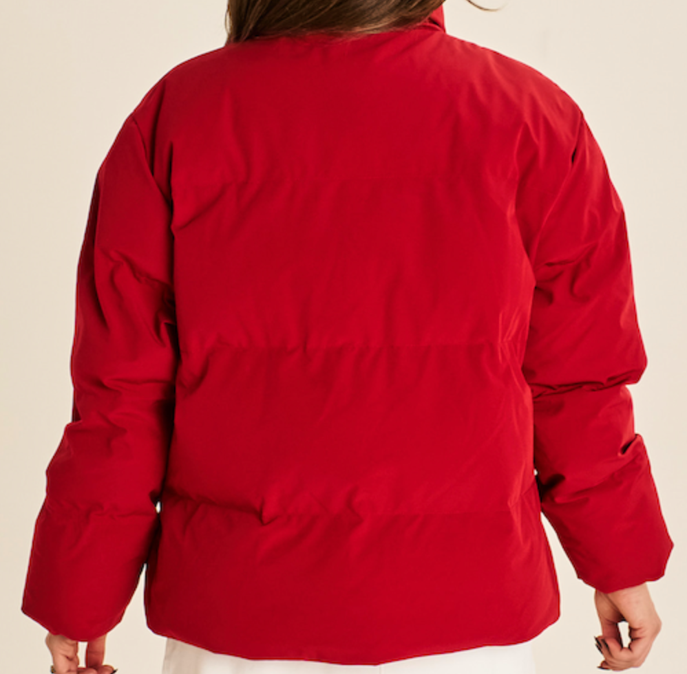Alps Puffer Jacket - Crimson Red