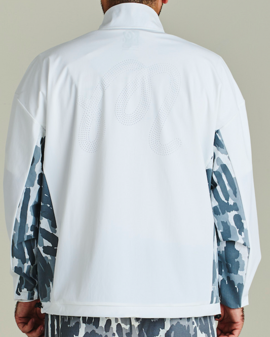 Tour Divot Camo Performance Shell Jacket - Snow Divot Camo