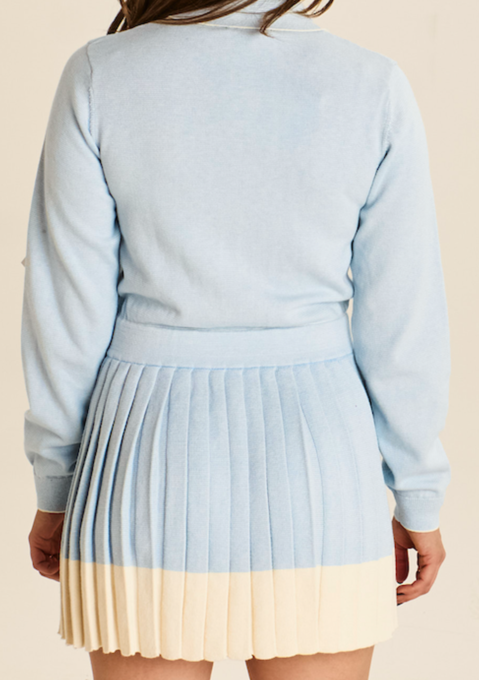 Hazel Knit Dress - Powder Blue
