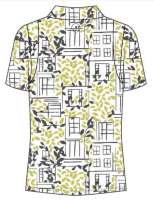 Paloma City Polo - Vines Print
