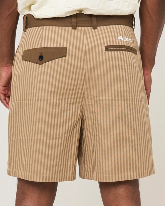 Classic Pleated Tuesday Short - Downtown Brown