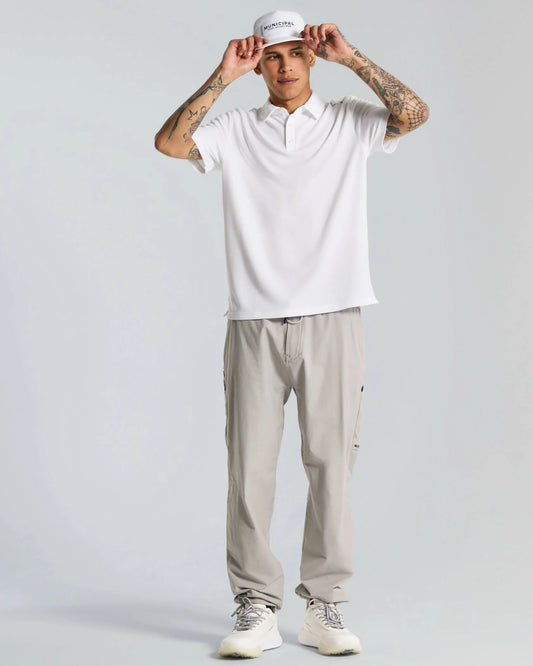 Sportcross Golf Core Polo - White / White