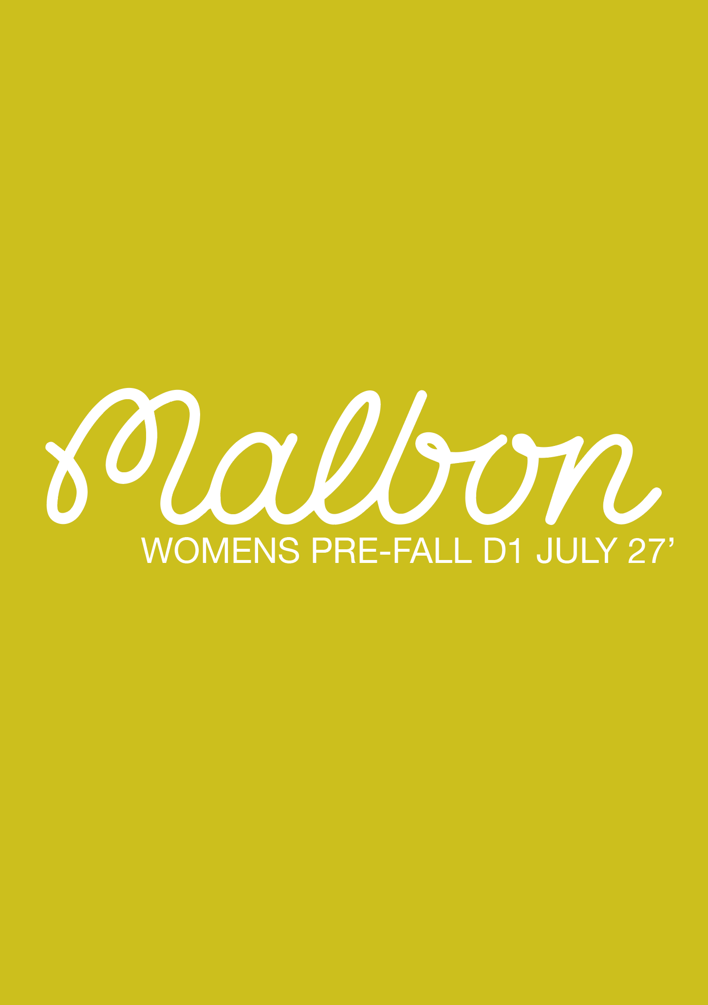 019 Malbon - Pre-Fall D1 JUL27 Womens