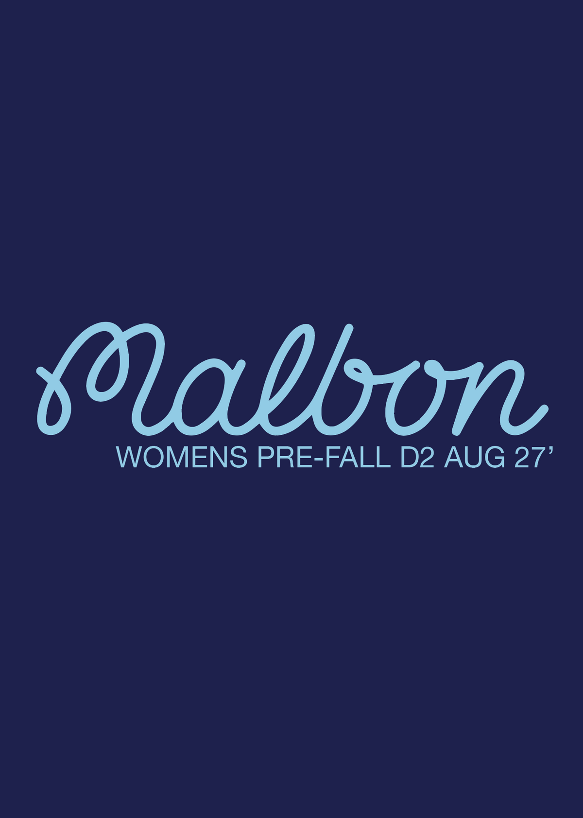 020 Malbon - Pre-Fall D2 AUG27 Womens