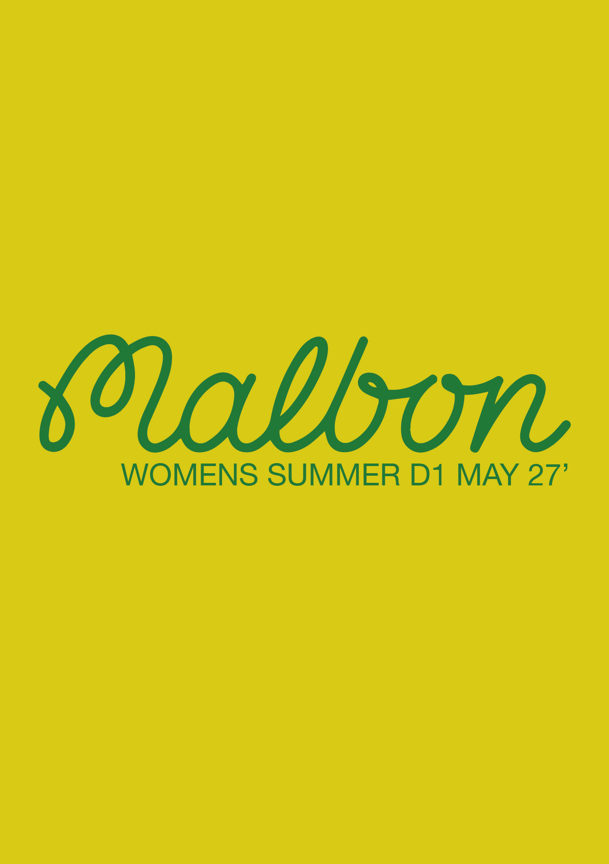 017 Malbon - Summer D1 MAY27 Womens