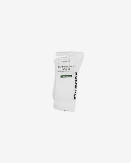 Legacy Performance Crew Socks - White