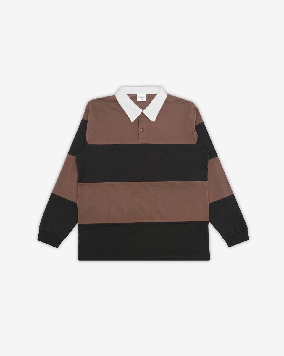 Valdez L/S Rugby Polo - Chocolate
