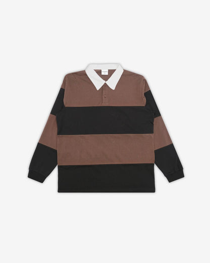 Valdez L/S Rugby Polo - Chocolate