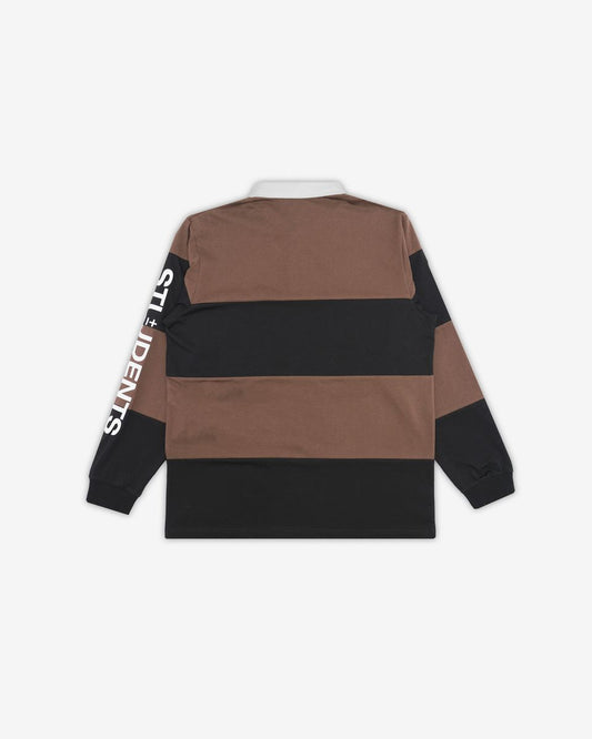 Valdez L/S Rugby Polo - Chocolate
