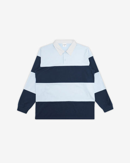 Valdez L/S Rugby Polo - Light Blue