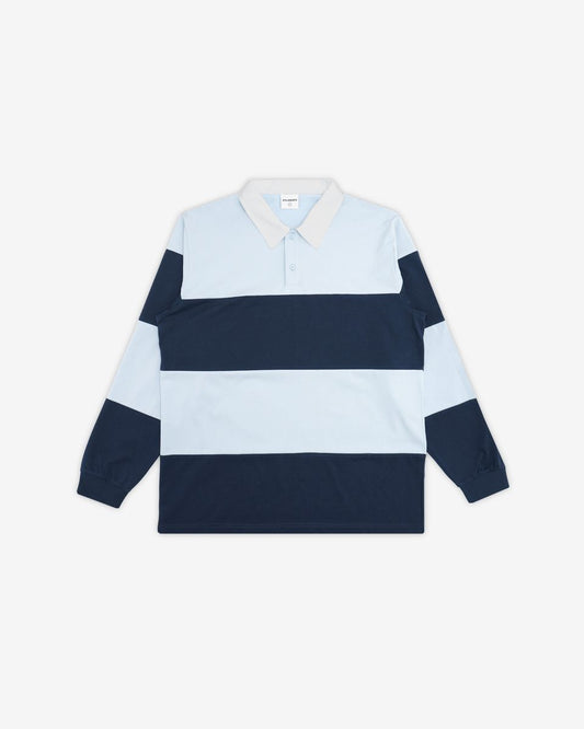 Valdez L/S Rugby Polo - Light Blue