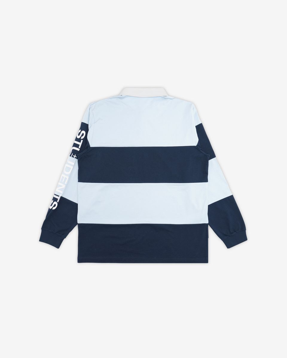 Valdez L/S Rugby Polo - Light Blue
